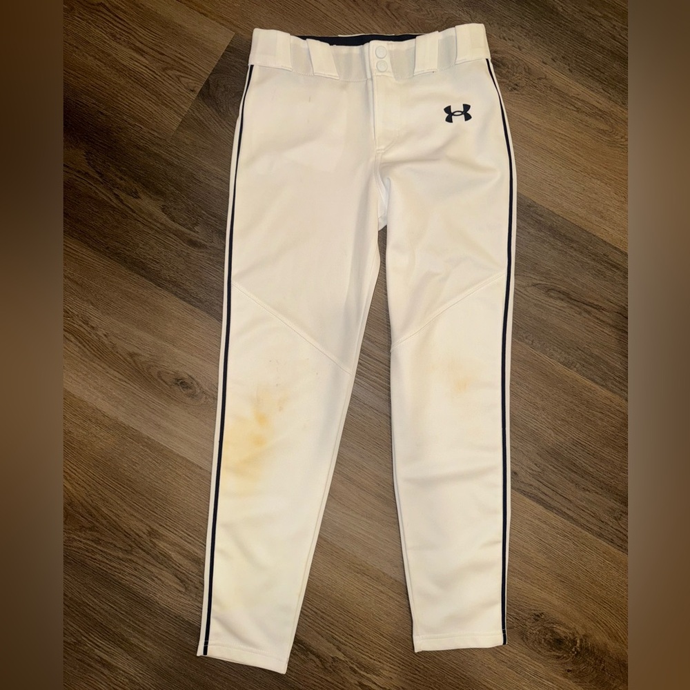 Under Armour Kids White Baseball Pants size YMD